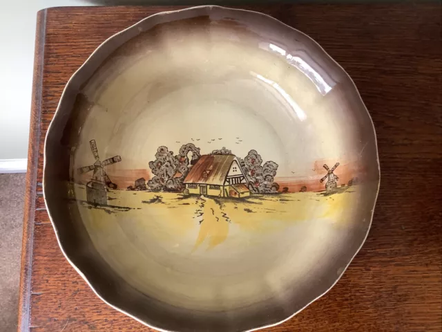 Antique Newport Pottery Burslem Large Decorative Bowl