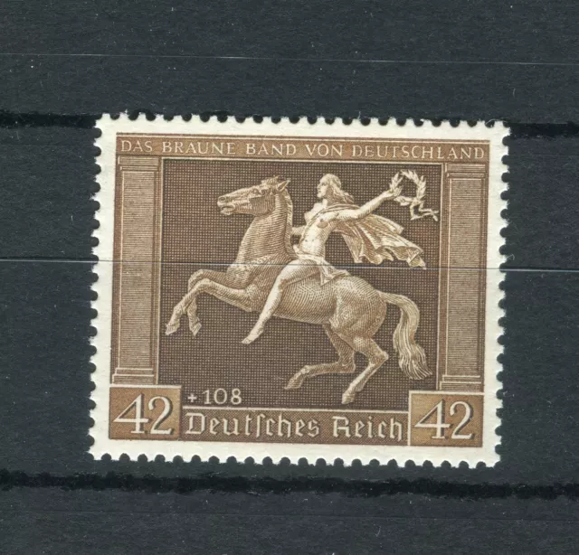 Deutsches Reich 671 y Das Braune Band Galopprennen postfrisch (11028)