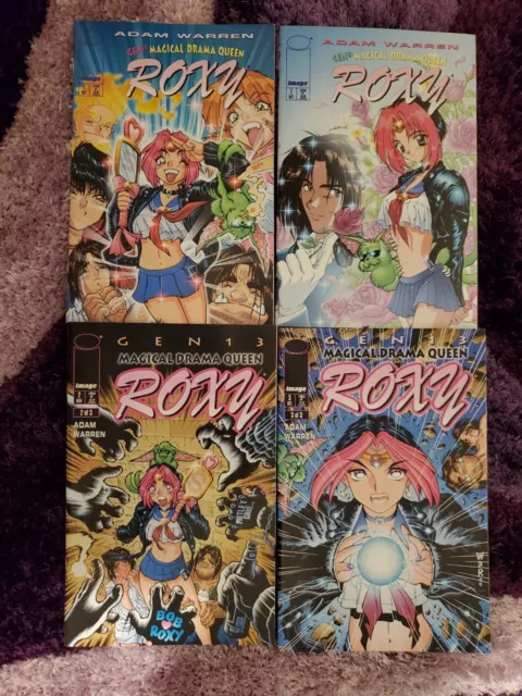 Gen 13 Roxy The Magical Drama Queen Manga Comics Lot Of 4 Adam Warren