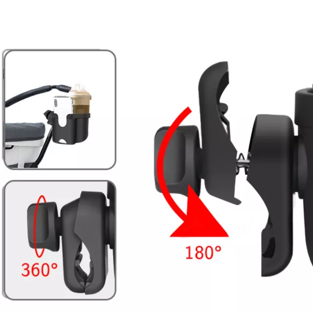 Baby Stroller Pram Cup Holder Universal Bottle Drink Water Coffee Bike Bag 2