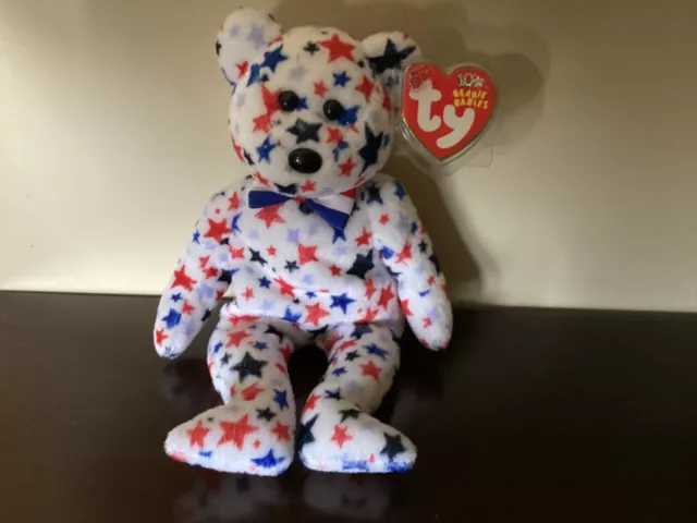 Ty Beanie Baby "RED,WHITE, & BLUE" the Bear MWMT 2003