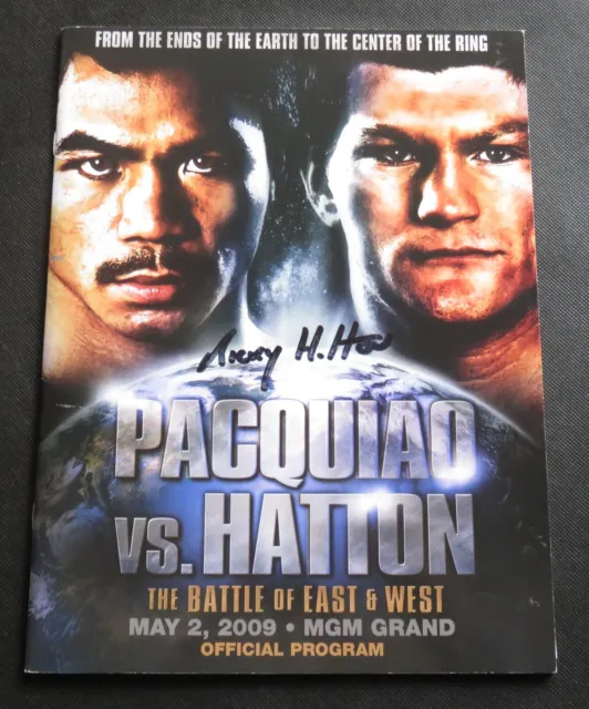 Ricky Hatton vs Manny Pacquiao Official Boxing Programme May 2 2009 Signed