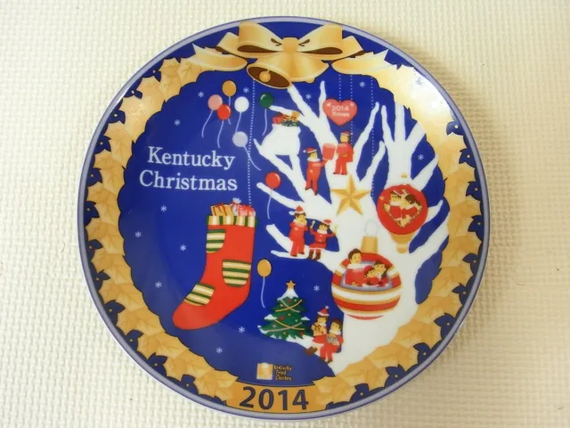 NEW KFC Kentucky Fried Chicken Christmas Plate 2014 Japan Colonel Sanders dish