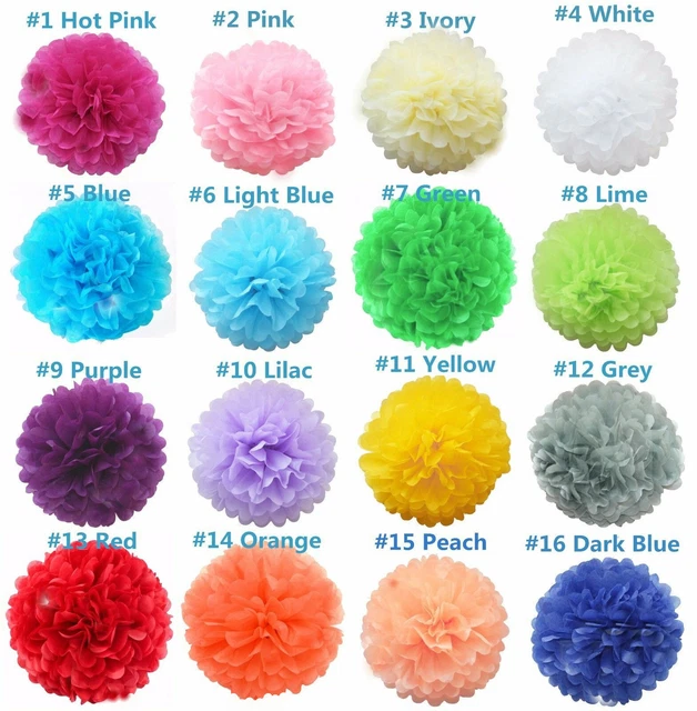 Stoff Papier Bommel Bommel Blumenkugeln flauschig Hochzeit Party Dekoration