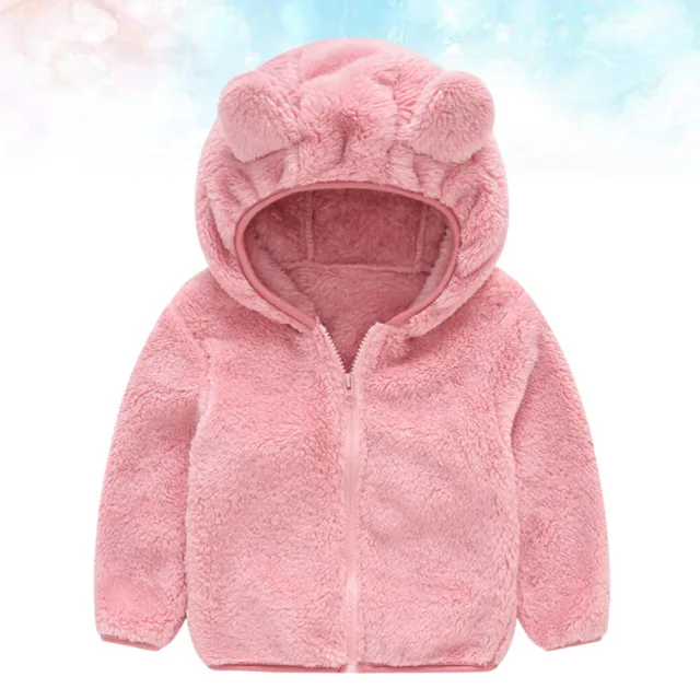 Baby Thick Clothes Toddler Faux Fur Hoodie Kids Thick Warm Coat Tops