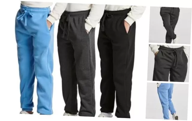 3 Pack: Boys Tech Fleece Jogger Sweatpants with Pockets - Youth Small Set 4