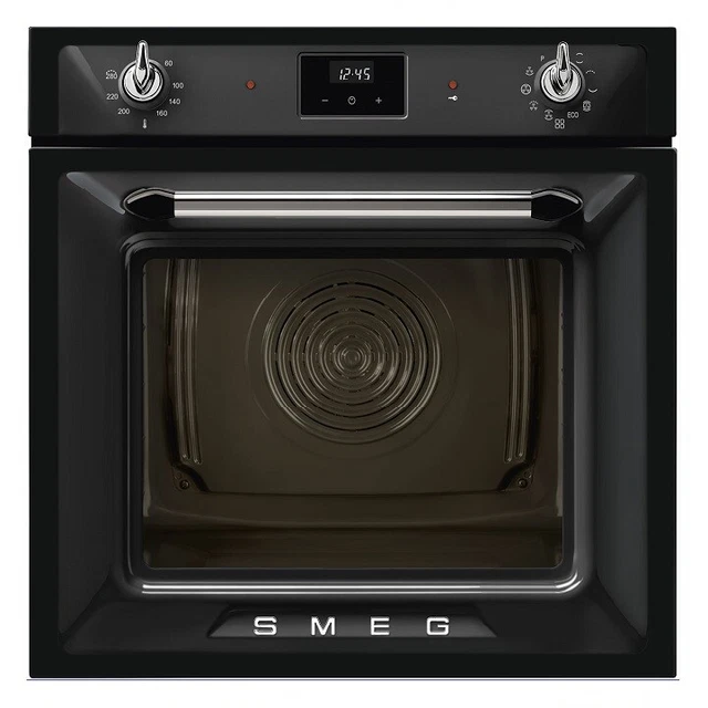 SMEG SOP6900TN Four Encastré Multifonctions Galileo Traditionnel Pyrolyse Noir