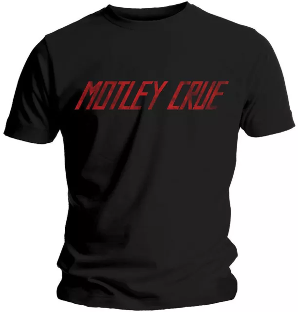 Motley Crue Distressed Logo T-Shirt NEW OFFICIAL