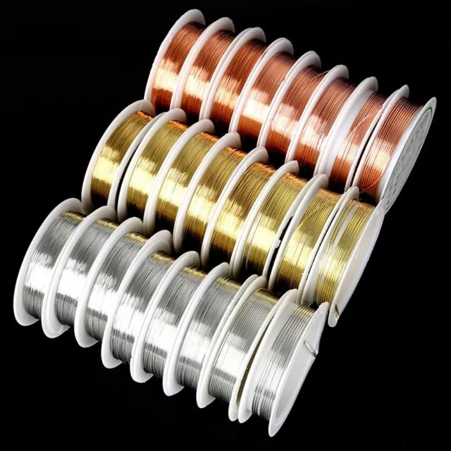 1Roll Gold Silver Beading Wire DIY Cord String Brass Copper Wire  Jewelry Making