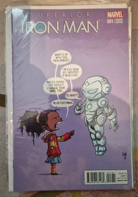 Marvel Comics Superior Iron Man #1 Skottie Young Variant Cover NM