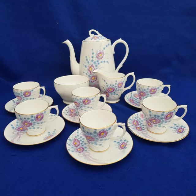 WINDSOR BONE CHINA 15 x PIECE DEMITASSE COFFEE SET