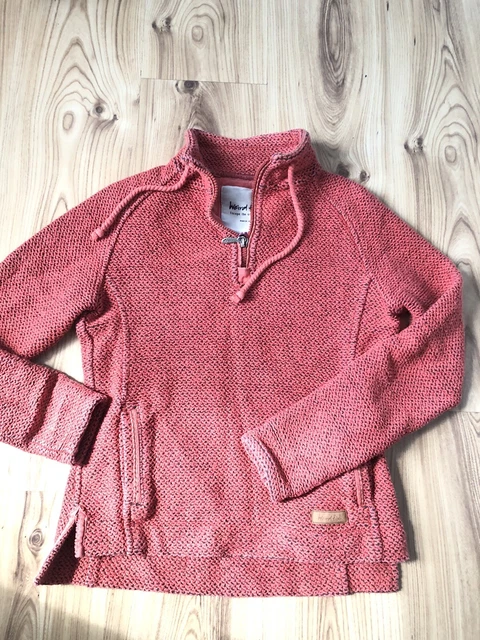Sweat Homme Weird Fish Orange Moyen - Quart Zip - Taille M - Occasion