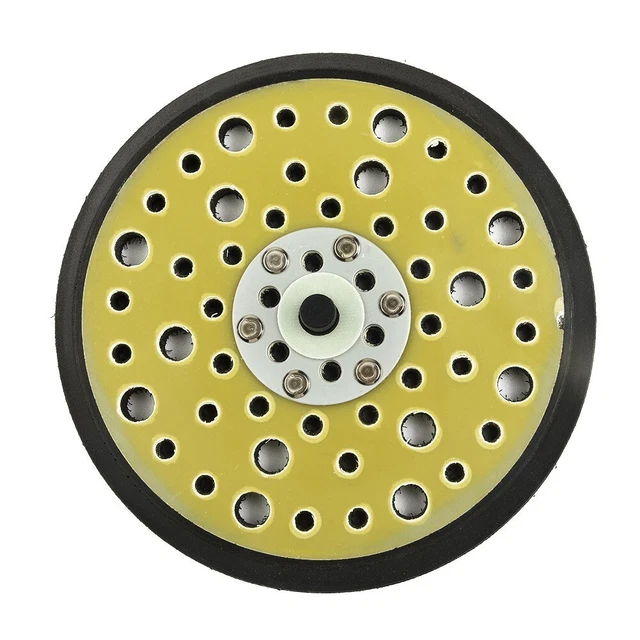 Set 6 Pezzi Pad Levigatrice Orbitale - Dischi Interface 150mm Con 15 Fori Per Carta Vetrata, Spugna Morbida Professionale