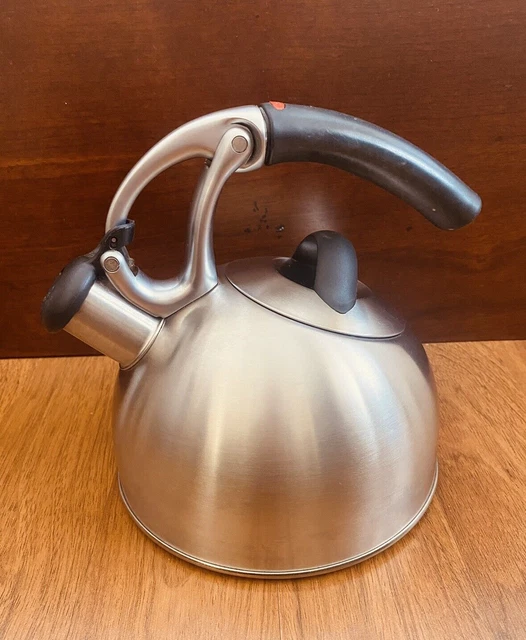 OXO UPLIFT 2 Qt Brushed Stainless Steel Contemporary Whistling Tea Kettle