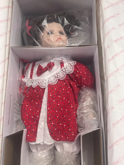Hamilton Collection 1992 NIB Heritage Dolls, Erica By Diane Schurig