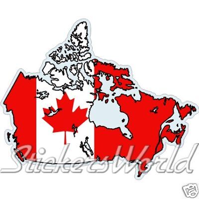 Canada-Paese mappa bandiera adesivo per Auto, bustina in vinile