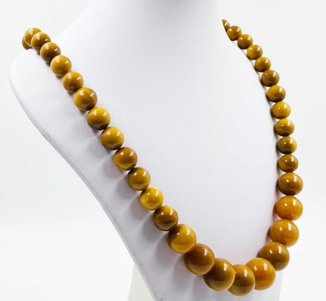 Collier d'ambre antique Collier de perles d'ambre naturel de la Baltique au...
