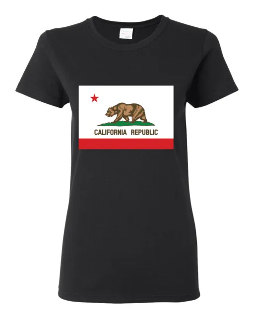 California Republic  State Flag Bear Women Graphic T-Shirt