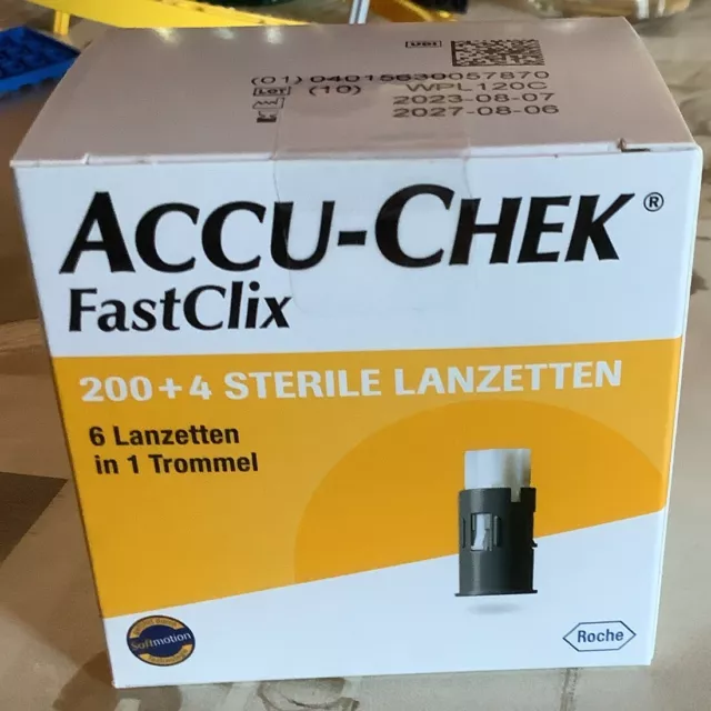 Accu-chek fastclix Packungen, Lanzetten 204 OVP