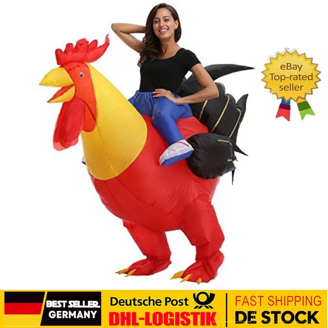 Aufblasbares Kuh Kostüm Für Erwachsene - Halloween Kostüm Mit Elektro-Gebläse