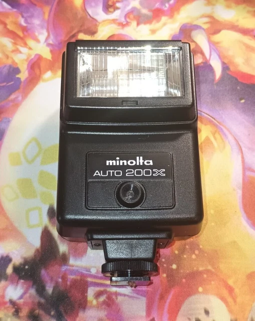 Minolta Auto 200X FLASH - Shoe Mount For Minolta XD & XG Series Cameras - TESTED