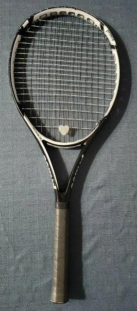 Prince exo3 Warrior 100 Tennis Racquet 100 sq in Black/White Strings #3 4-3/8