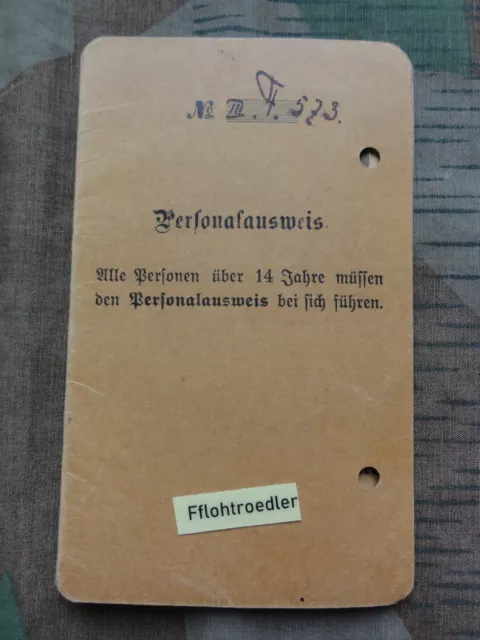 Preußen Personalausweis Deutsches Reich Bankdirektor Trier Bremerhafen 1921 1WK