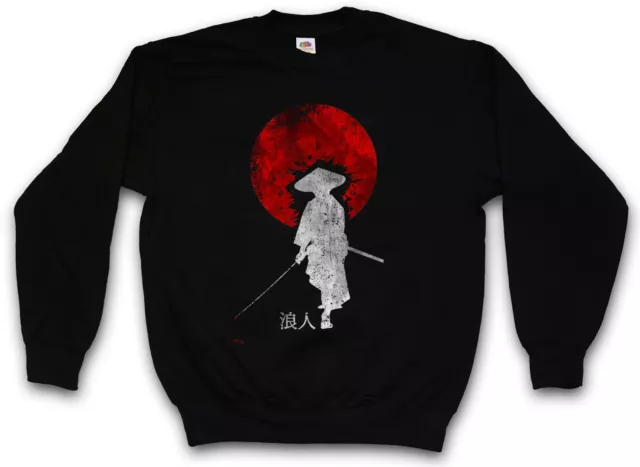 FELPA PULLOVER RONIN I Ninja Samurai Bushido Spada Armatura Giappone Guerriero