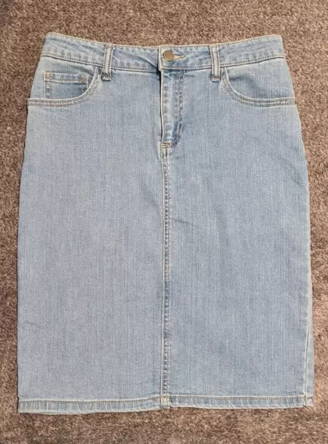 Forever 21 Contemporary Denim Blue Jean Skirt - Womens Size M
