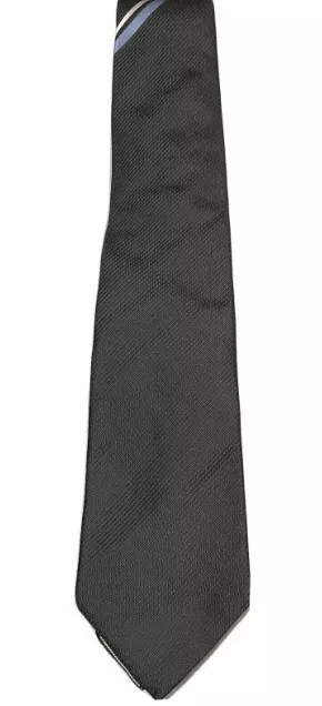 $150 Valentino Men's Diagonal Stripe Silk Necktie, Gray