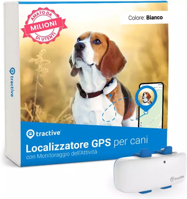 Tractive GPS per Cani Localizzazione Tutto il Mondo Monitoraggio Avvisi Salute