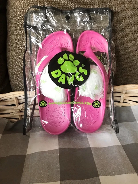 💗CUTE & COLORFUL 🩴☀️ Women’s new DAWGS flip flops/sandals size 10-summertime!