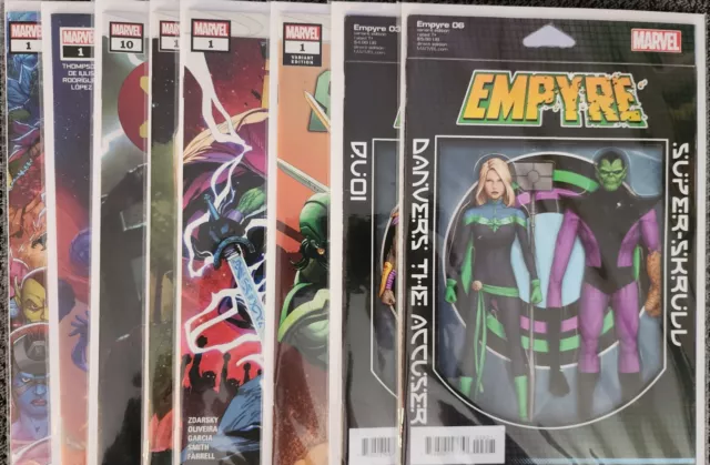 Marvel Empyre Comic Book Lot Issue #1, 1, 3, 6, 10 X-Men Variant Hulkling Tyler
