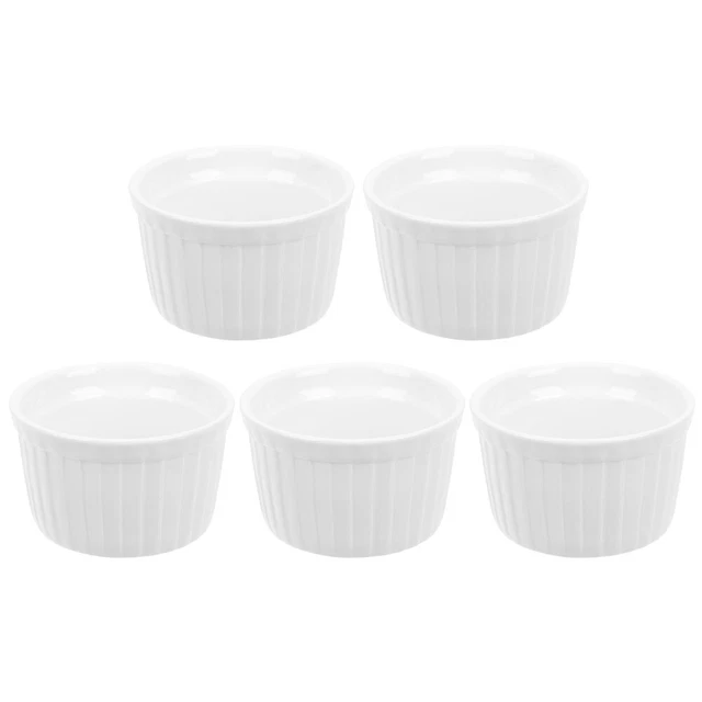 Tazón de pudín de cerámica taza de pastel sartén de barbacoa para horno pastel de mousse