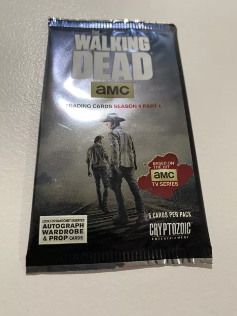 2016 AMC Walking Dead Season 4 Part 1 Trading Cards Pack Cryptozoic -Autograph?