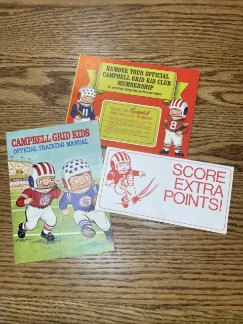 Campbell Grid Kids Official Training Manual Kit Official Membership Card L1 NFL