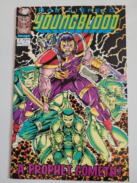 Youngblood #2 (1992) 1St Appearance Prophet & Shadowhawk! Rob Liefeld! Green!