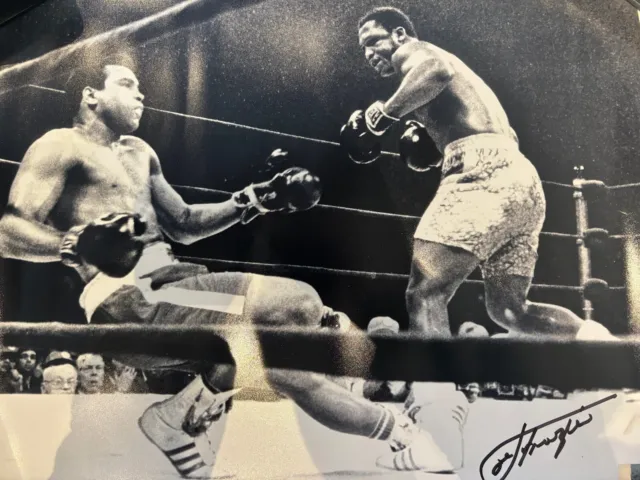 Joe Frazier vs Muhammad Ali 1971 Signed Poster 16" x 20"