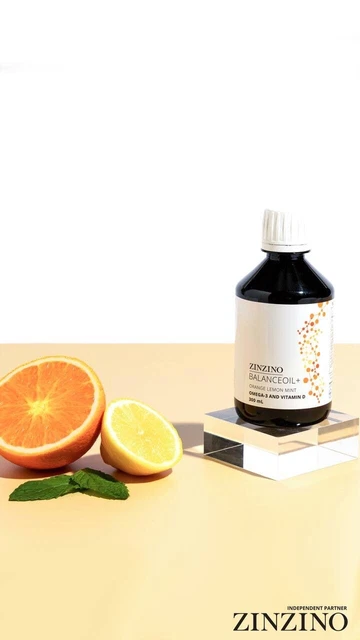 2 Flaschen Zinzino Balance ÖL Oil+ 100ml DHA EPA Orange Zitrone Minze