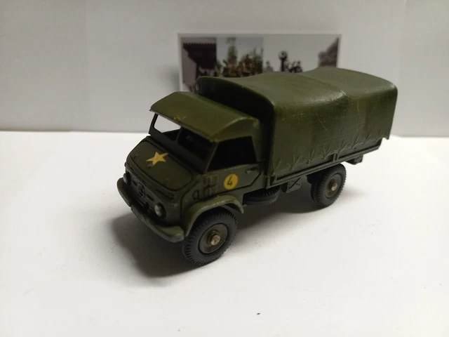 SOLIDO CAMION MERCEDES UNIMOG baché kaki militaire belge EUR 6,80