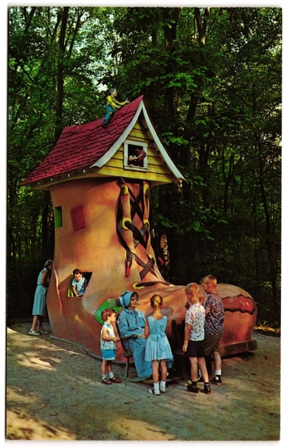 Story Brook Forest Old Lady in the Shoe Nursery Rhyme Ligonier PA Postcard