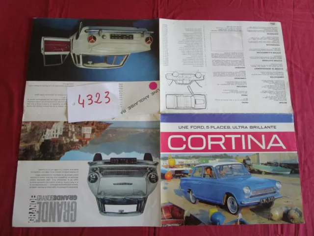 N°4323 /   FORD Cortina dépliant en français 7/1963