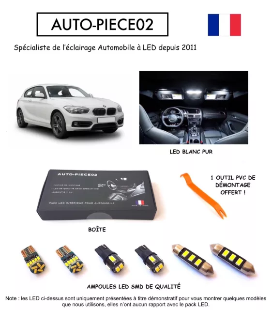 Pack LED LIGHT intérieur pour BMW Série 1 F20 F21 (Kit ampoules blanc pur)