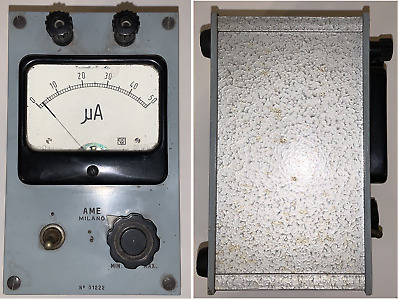 Antico Micro Amperometro Della Ame