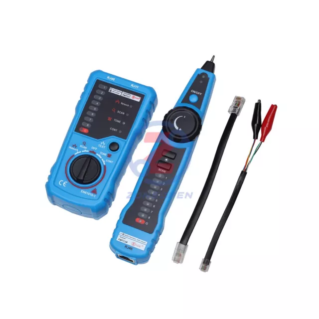 Cable Tester Wire Tracker Network Telephone Line Finder Tracer Toner LAN RJ11