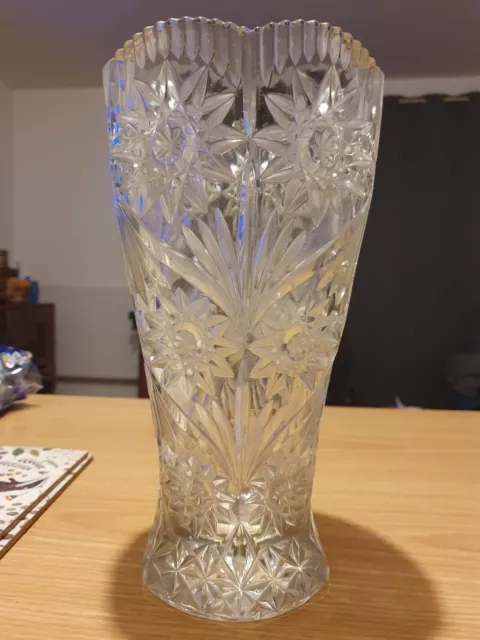 Grand Vase En Cristal De Bohême 32 Cm