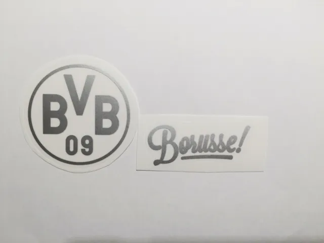 BVB BORUSSIA DORTMUND Auto Aufkleber Borusse grau/silber EUR 3,99 -  PicClick DE