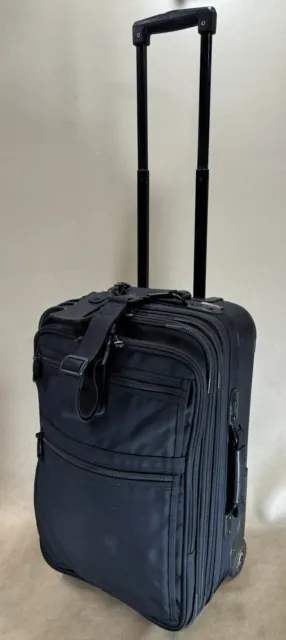 Kirkland Signature 22” Upright Carry On Expandable Wheeled Suitcase Black