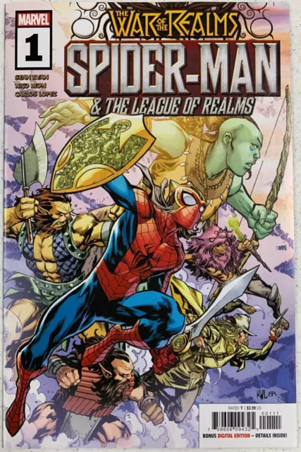 War of the Realms: Spider-Man and the League of Realms #1 & 2 LOT (MARVEL, 2019)
