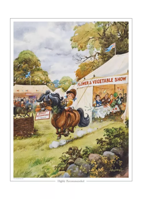 Thelwell Pony Print. Highly Recommended. Horse riding gift. 3
